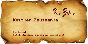 Kettner Zsuzsanna névjegykártya